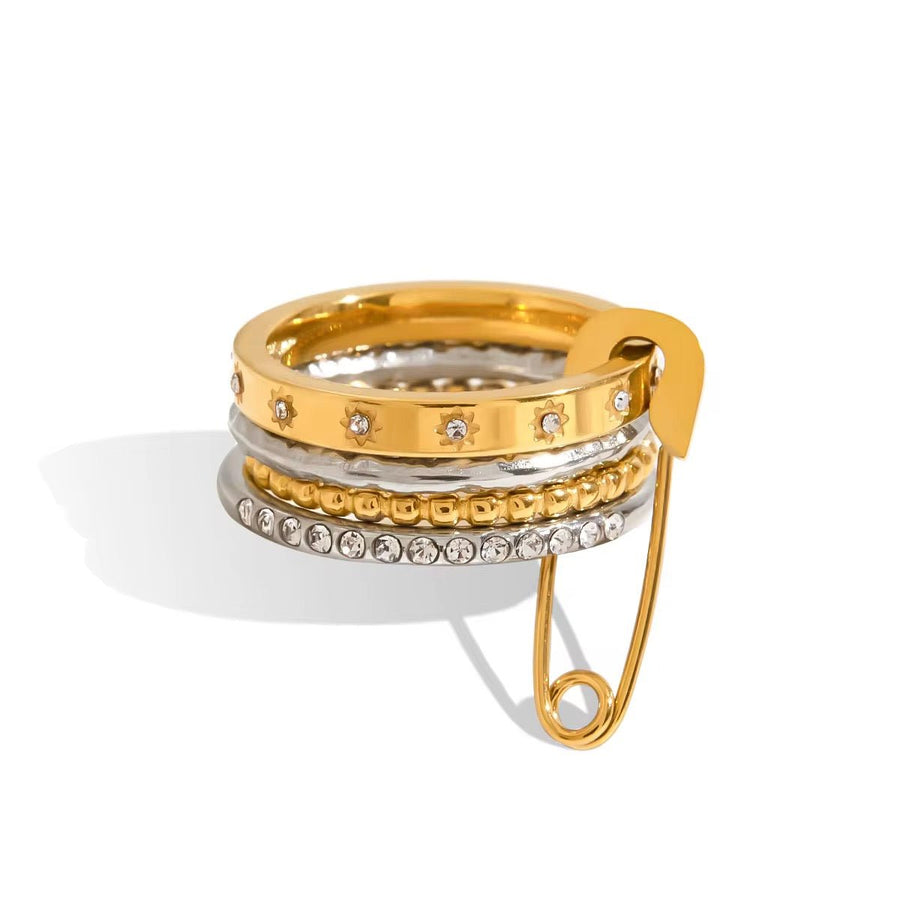 Sera Mixed Metal Stack It Ring