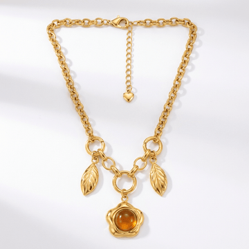 Sienna Gold Charm Necklace