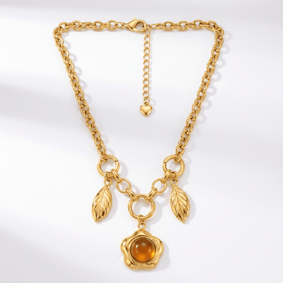 Sienna Gold Charm Necklace