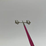 Silver Diamanté D Nipple Bars - ILLUSIVE JEWELS