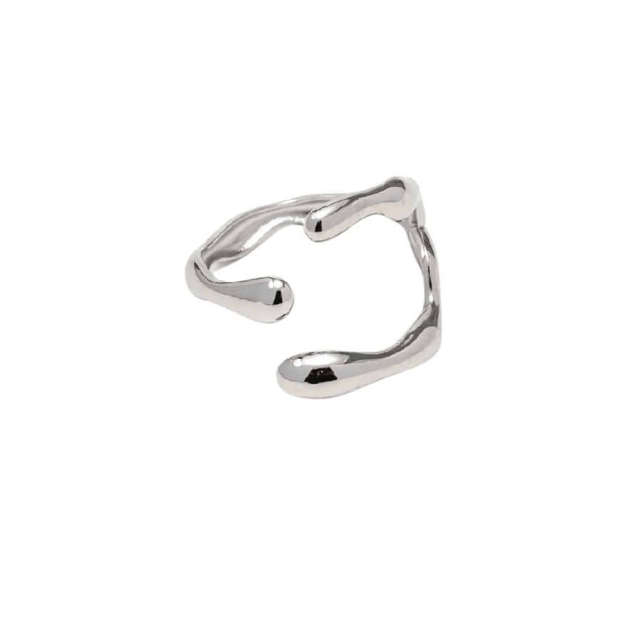 Silver Geometric Ring