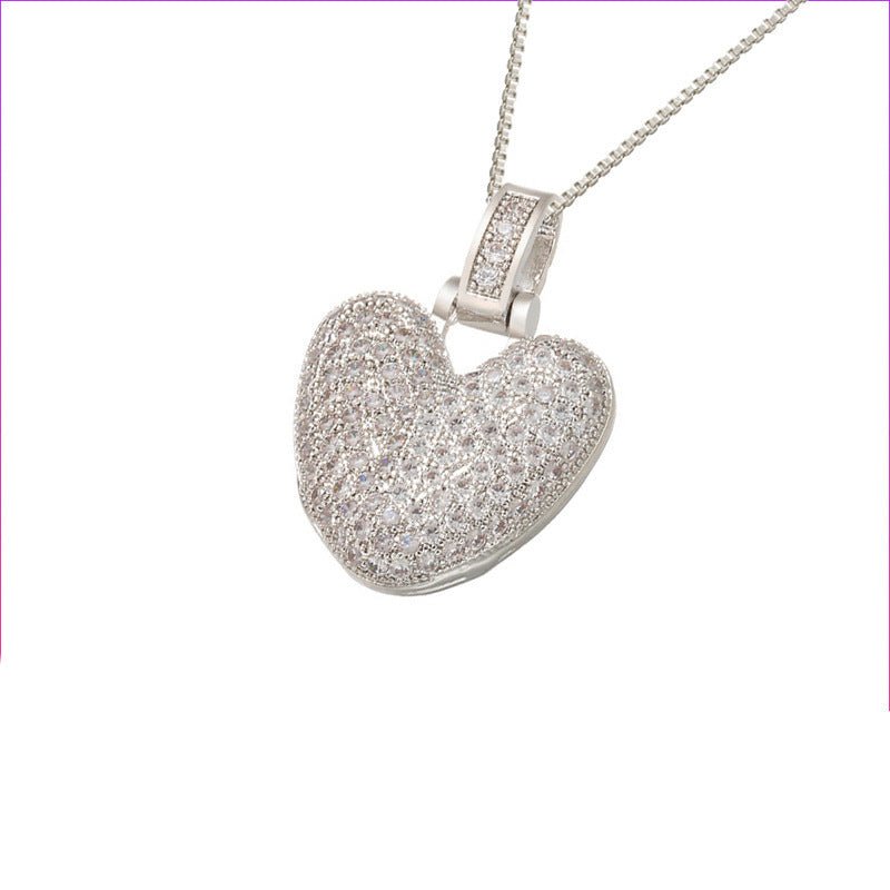 Silver Icy Bubble Letter Initial Necklace - ILLUSIVE JEWELS