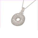 Silver Icy Bubble Letter Initial Necklace - ILLUSIVE JEWELS