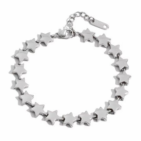 Silver Star Bracelet - ILLUSIVE JEWELS