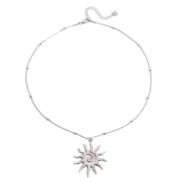 Silver Sunshine Necklace