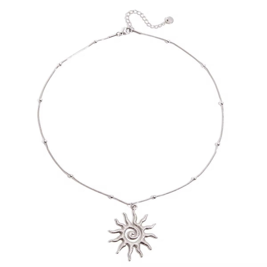 Silver Sunshine Necklace