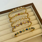 Skylar Gold Bangle - ILLUSIVE JEWELS
