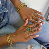 Skylar Gold Bangle - ILLUSIVE JEWELS