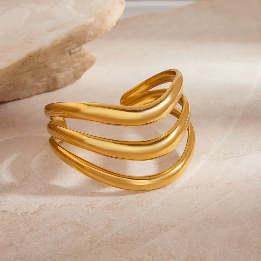 Soleia Gold Cuff Bracelet