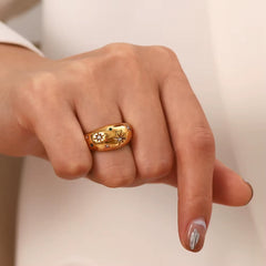 Starburst Rope Ring - ILLUSIVE JEWELS USA
