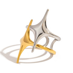 Starla Mixed Metal Ring - ILLUSIVE JEWELS USA