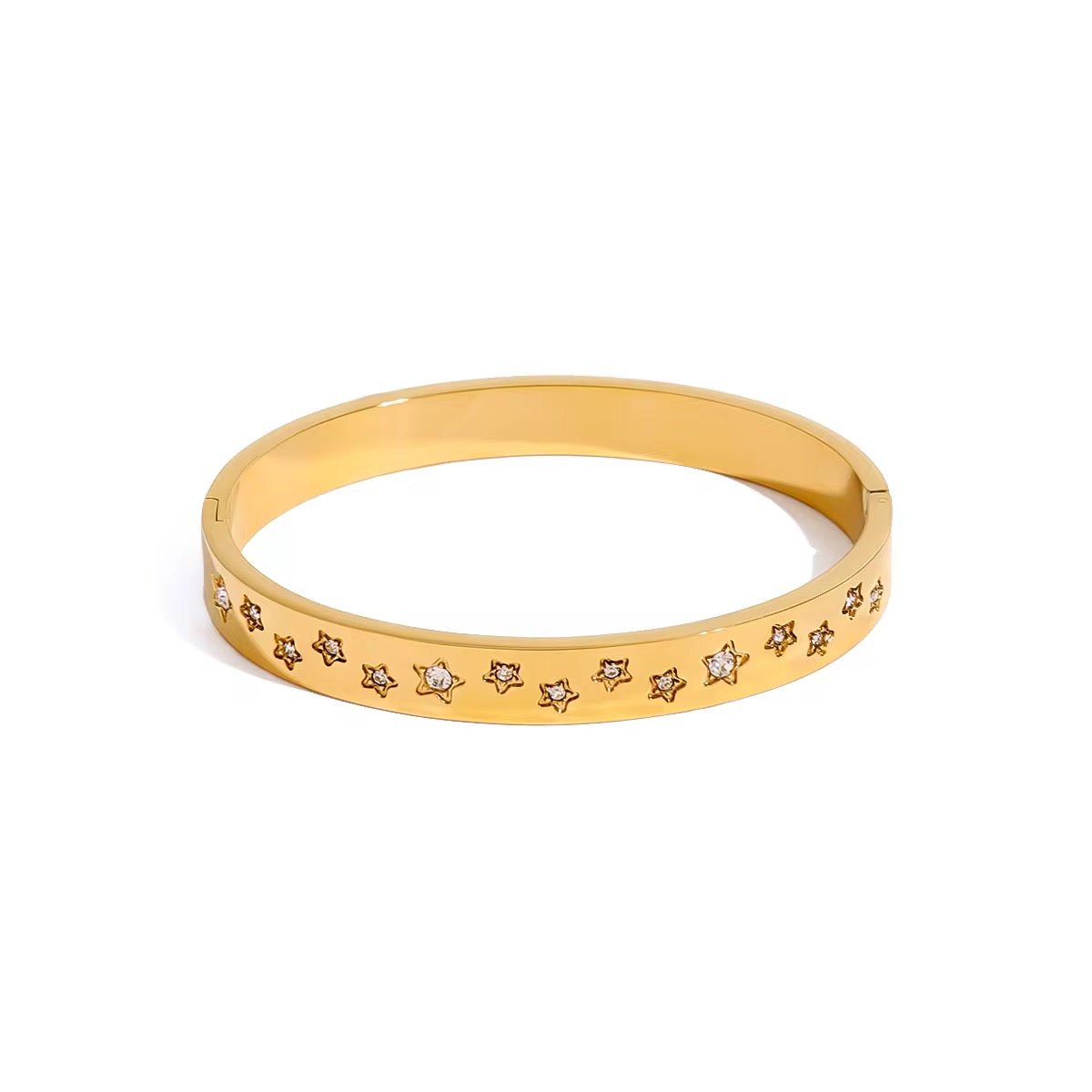 Starlight Gold Bangle - ILLUSIVE JEWELS