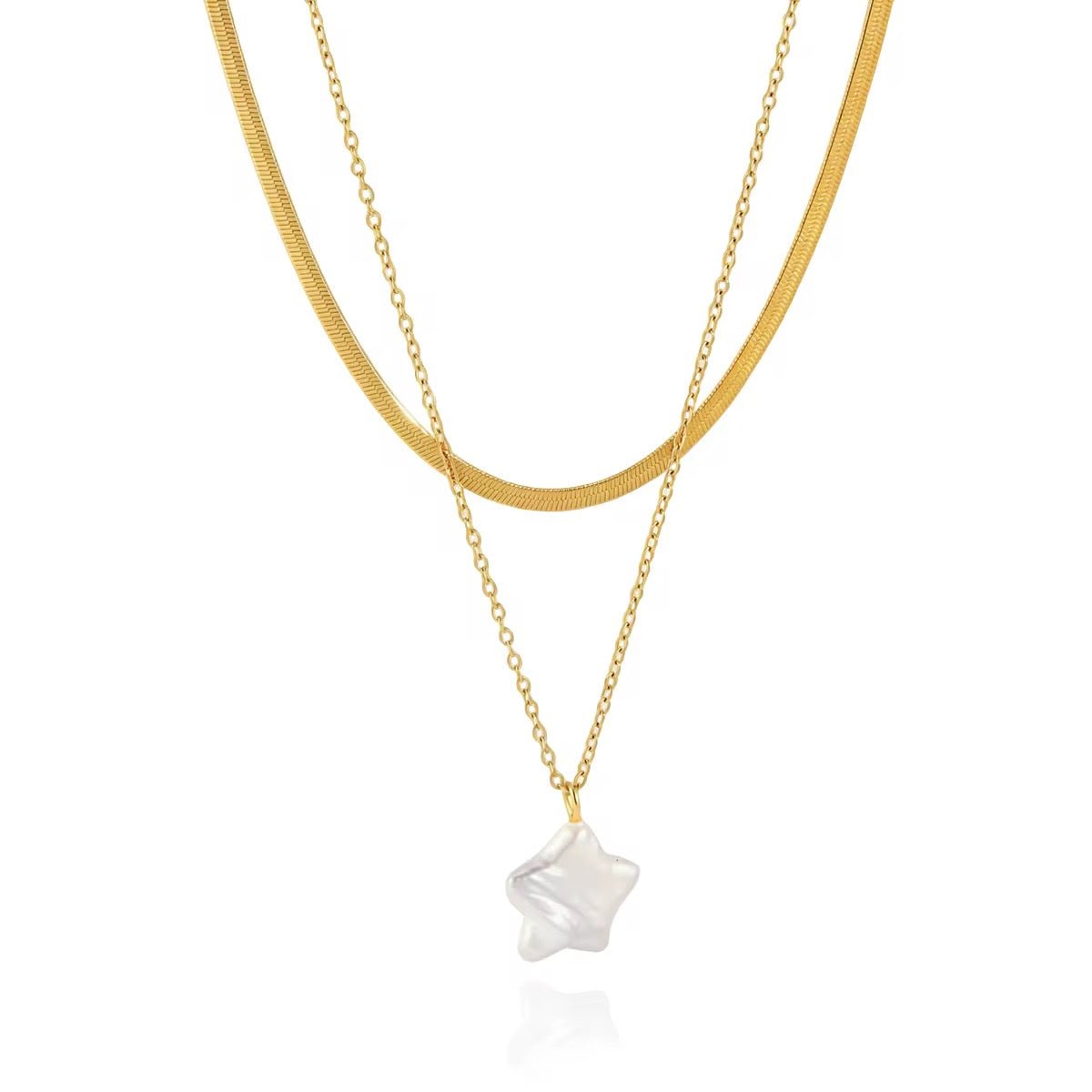 Starlight Layered Gold Necklace - ILLUSIVE JEWELS