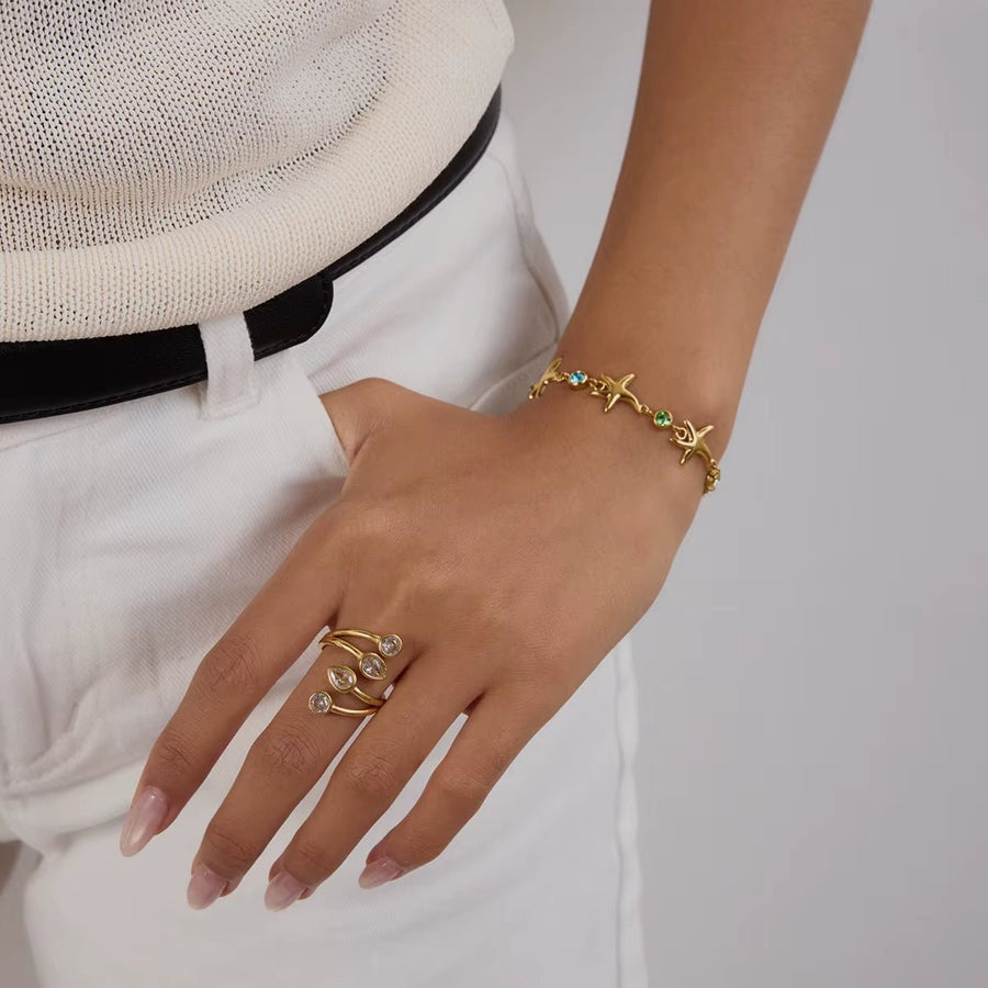 Summer Starfish Bracelet - ILLUSIVE JEWELS USA