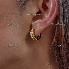 Sutton Baguette Hoops — features