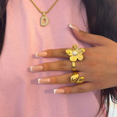 Thalia Flower Ring - ILLUSIVE JEWELS USA