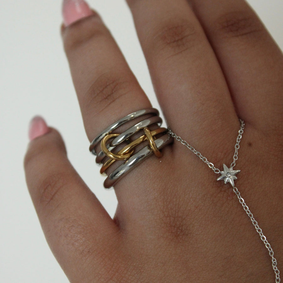 Zola Mixed Metal Stack It Ring