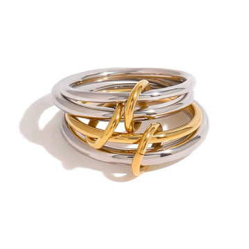 Zola Mixed Metal Stack It Ring