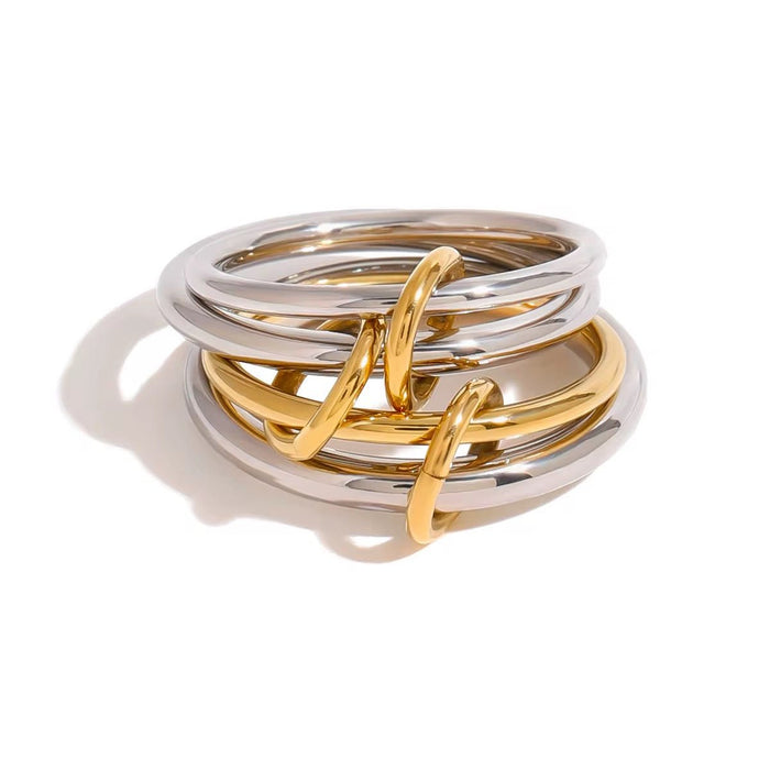 Zola Mixed Metal Stack It Ring